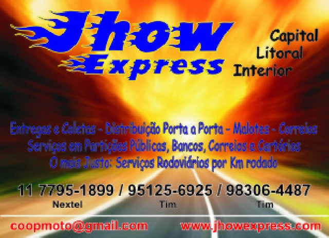 Jhow express - sua solução para entregas rápidas